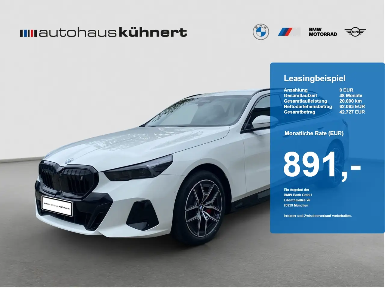 BMW i5 xDrive40 Touring UPE 97.380 EUR ///M-Sport AHK — photo 1 of 20