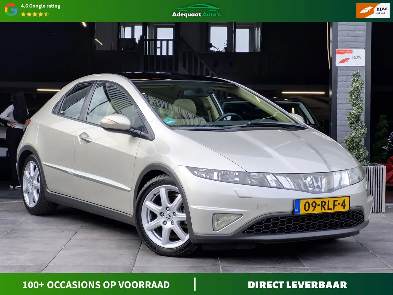 Honda Civic 1.8 Sport|AUT|APK|Airco|PDC|Stoel VW|Cruise|PANO — photo 1 of 38