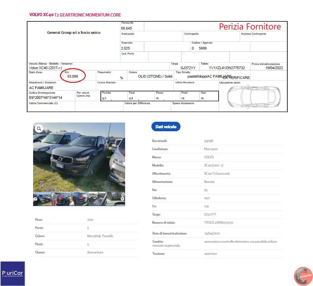 2022 Volvo XC40 T2 129 CV auto CarPlay/AndroidAuto Cruise FariLED, photograph 12