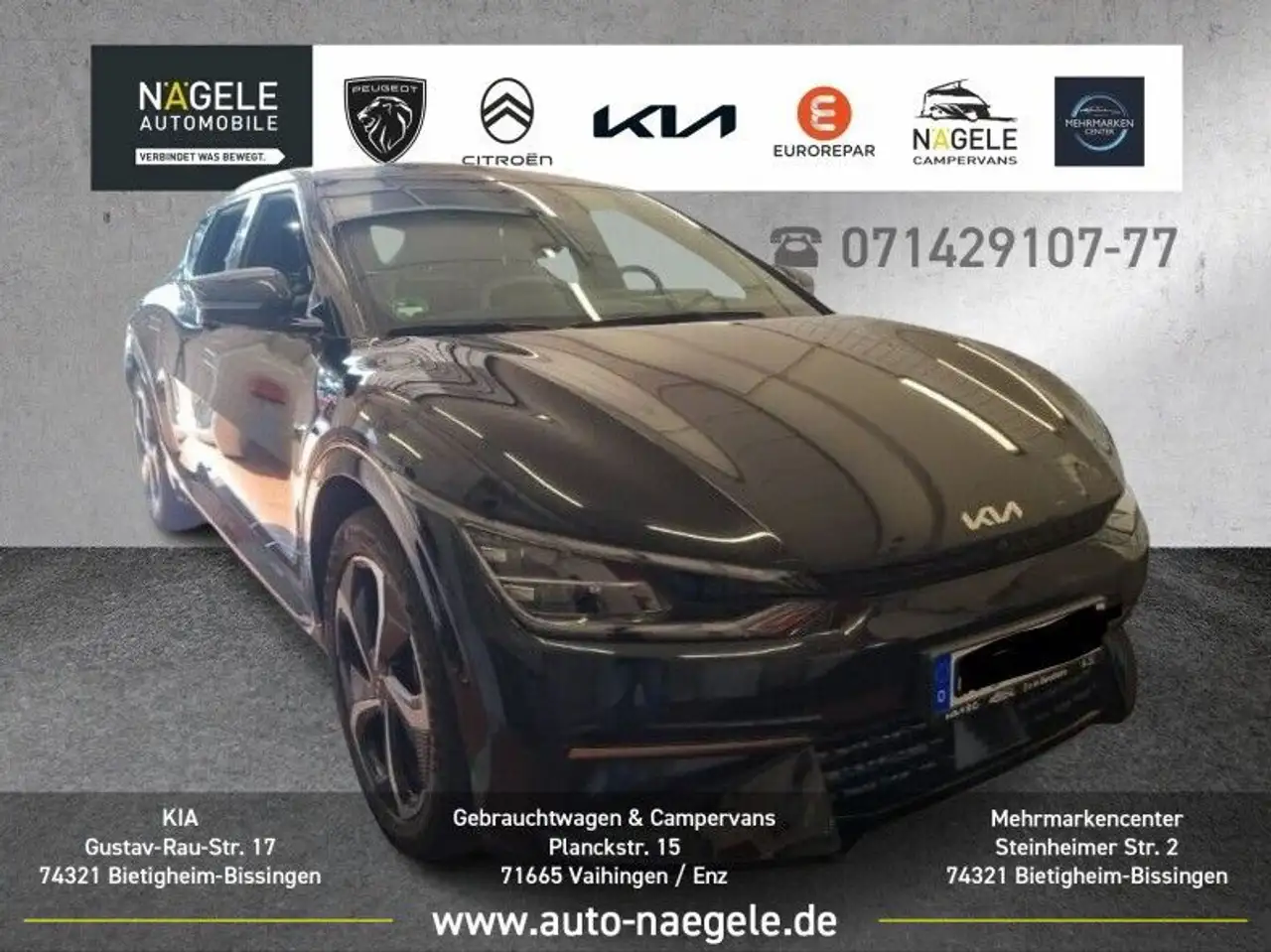 Kia EV6 77,4kWh GT Line 4WD|NAVI+360°+HUD+GLASDACH — photo 1 of 8