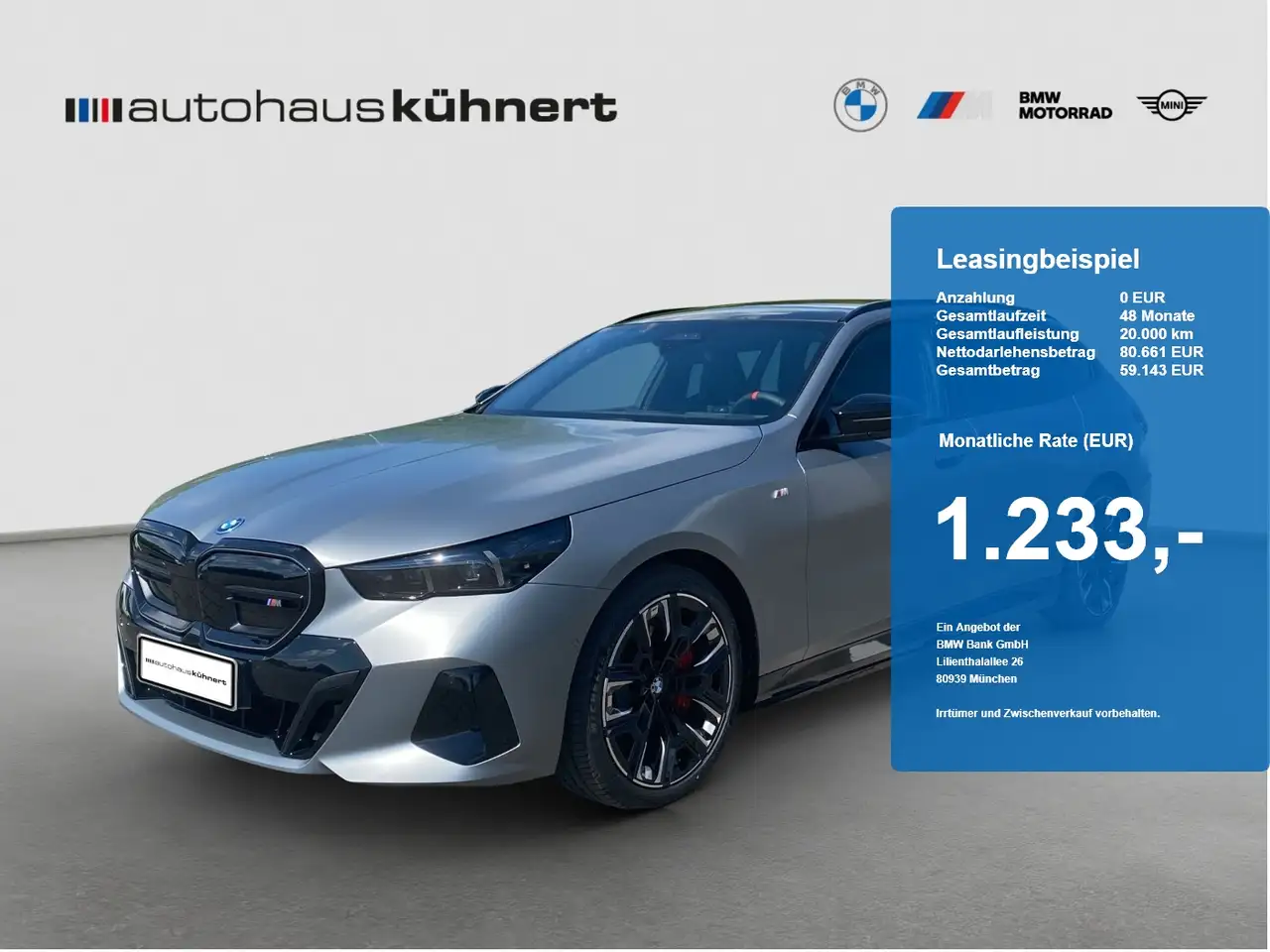 BMW i5 M60 xDrive Touring UPE 123.060 € M Sport Pro — photo 1 of 20