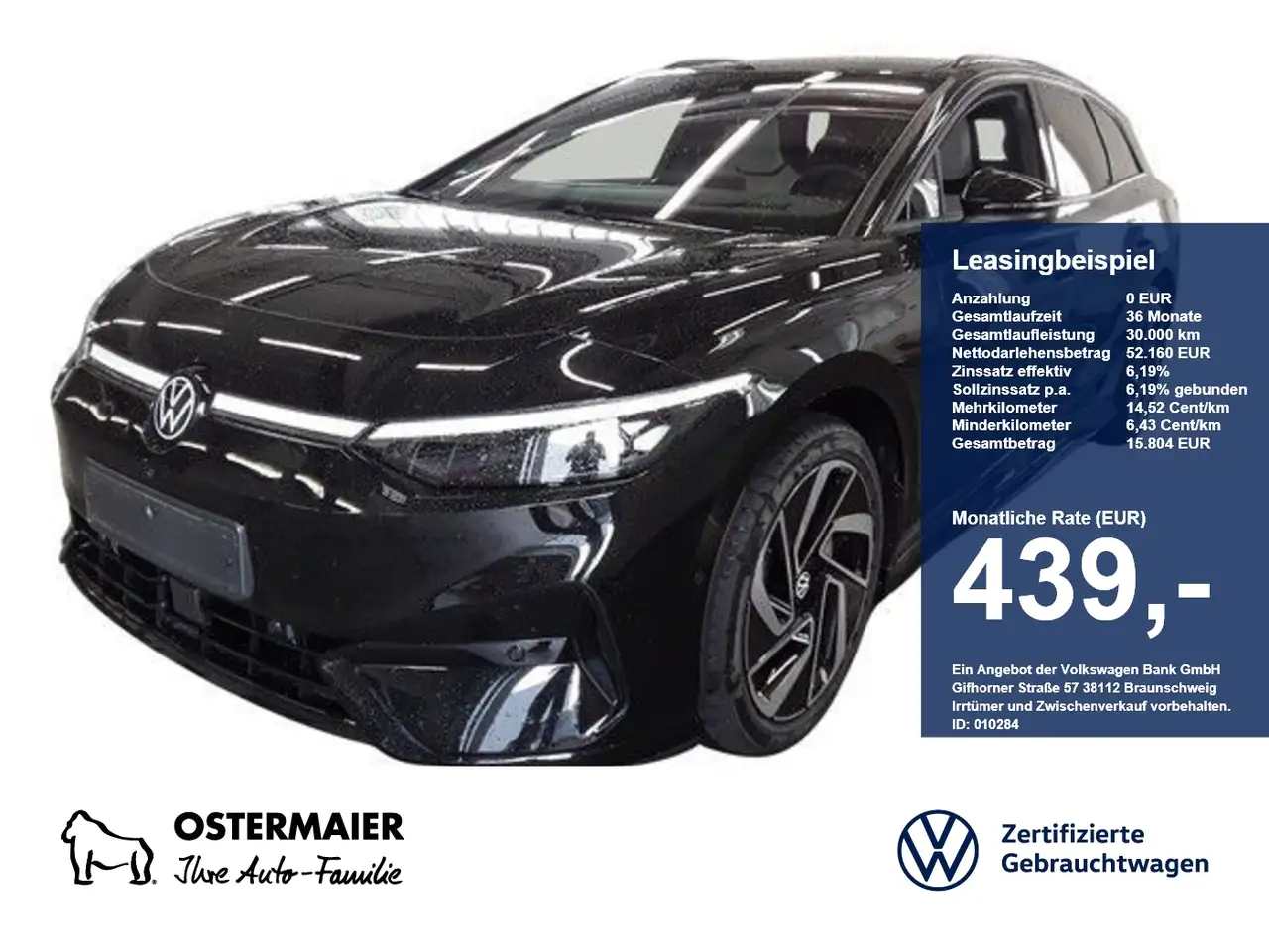 Volkswagen ID.7 Tourer PRO S BLACK STYLE 286PS NP.81T PANO.HEAD-UP — photo 1 of 6