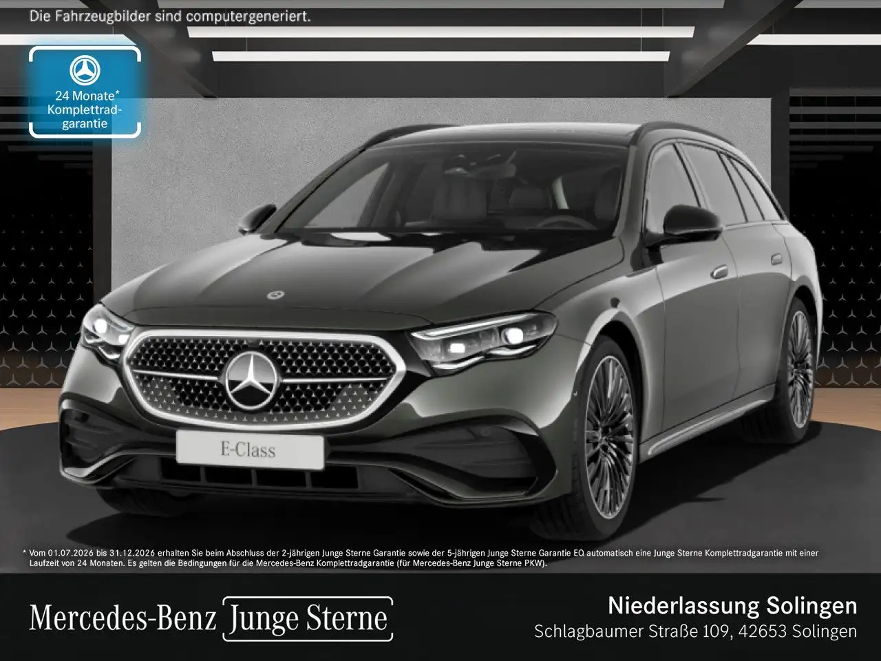 Mercedes-Benz E 450 d T 4M AMG Fahrass 360° Airmat Pano Distr+ — photo 1 of 22