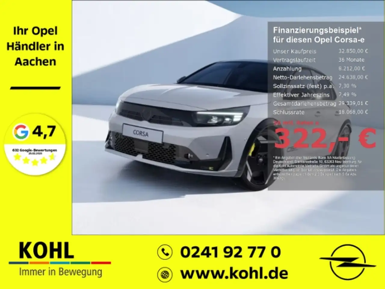 Opel Corsa-e GSE 281PS 51kWh LED Navi Keyless Totwinkel Rückfah — photo 1 of 10