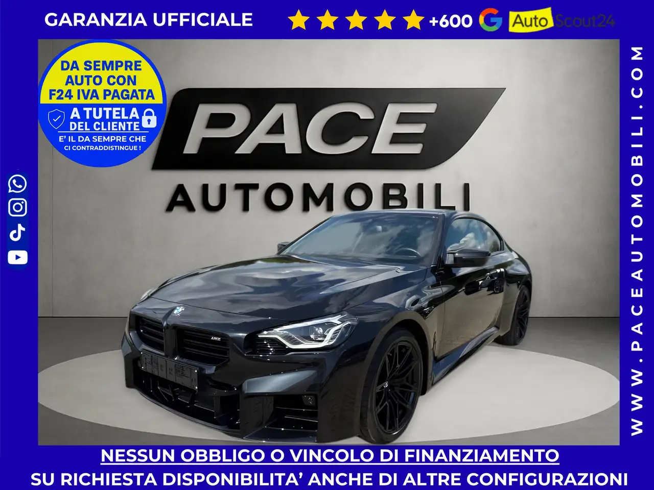 BMW M2 3.0 480 CV COMPETITION PELLE BLACK PACK ACC H/K SEDILI M — photo 1 of 10