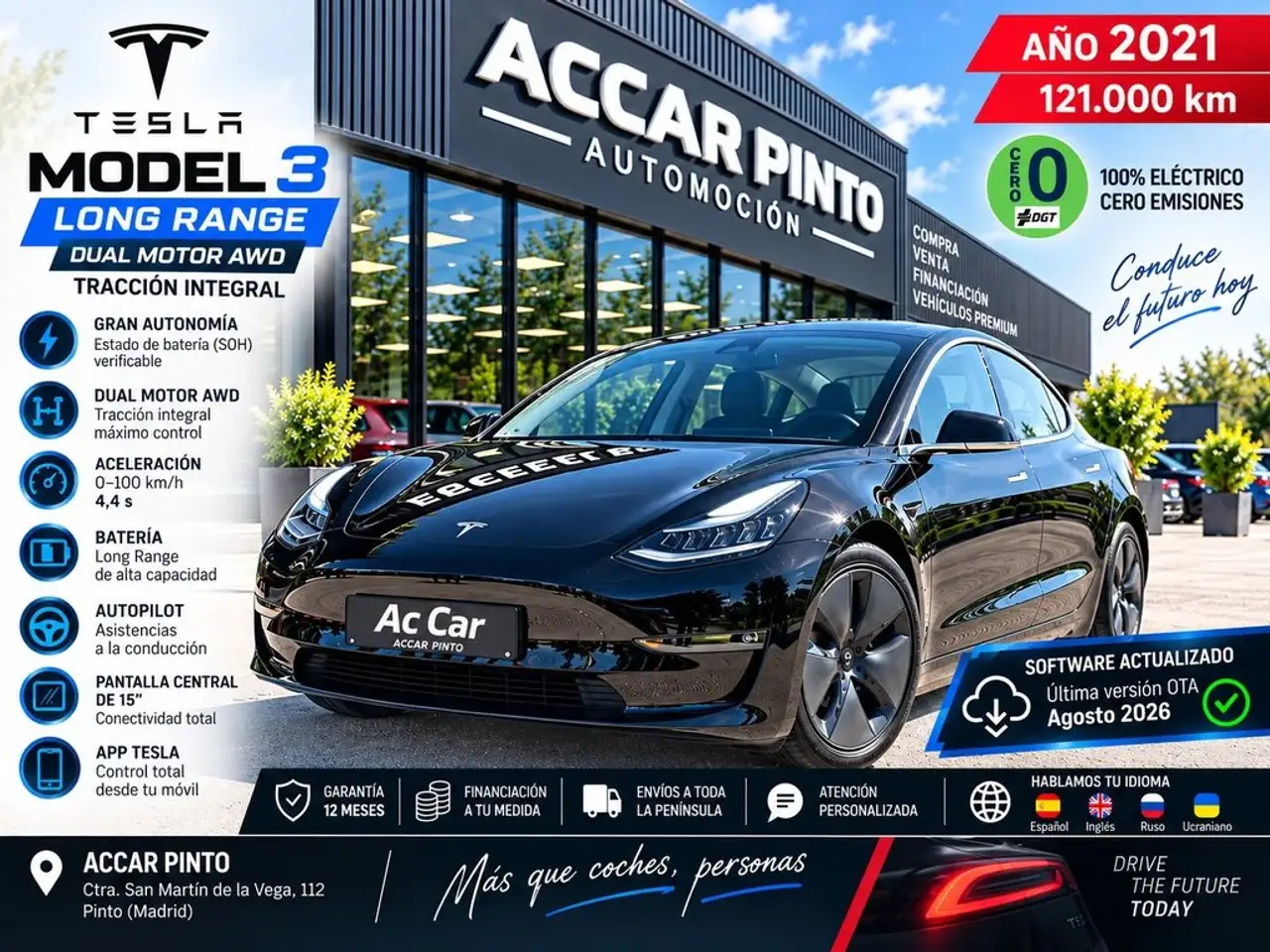 Tesla Model 3 Gran Autonomía 4WD — photo 1 of 26