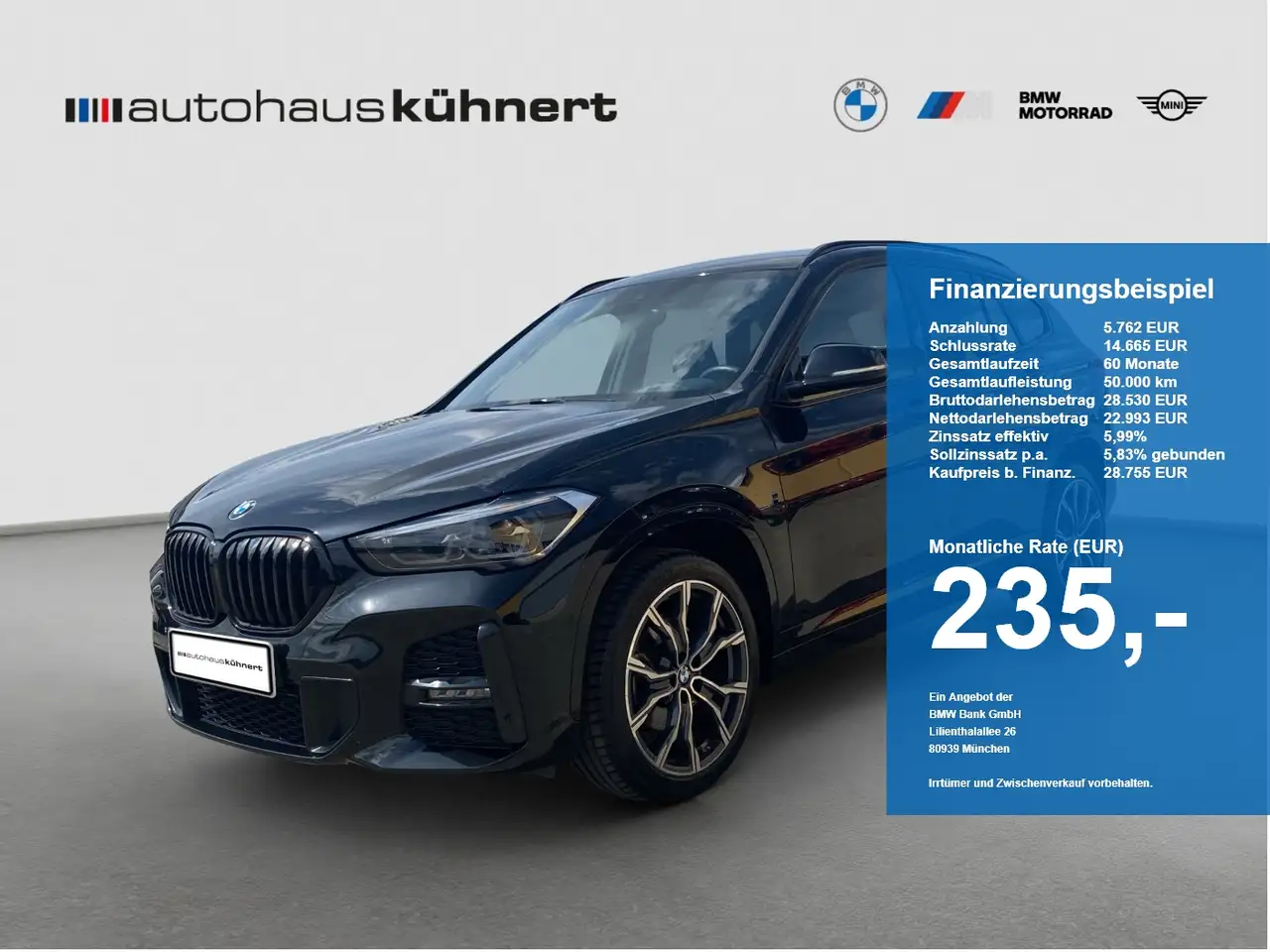 BMW X1 sDrive 18i M-Sport LED HiFi Navi RFK Carplay — photo 1 of 18