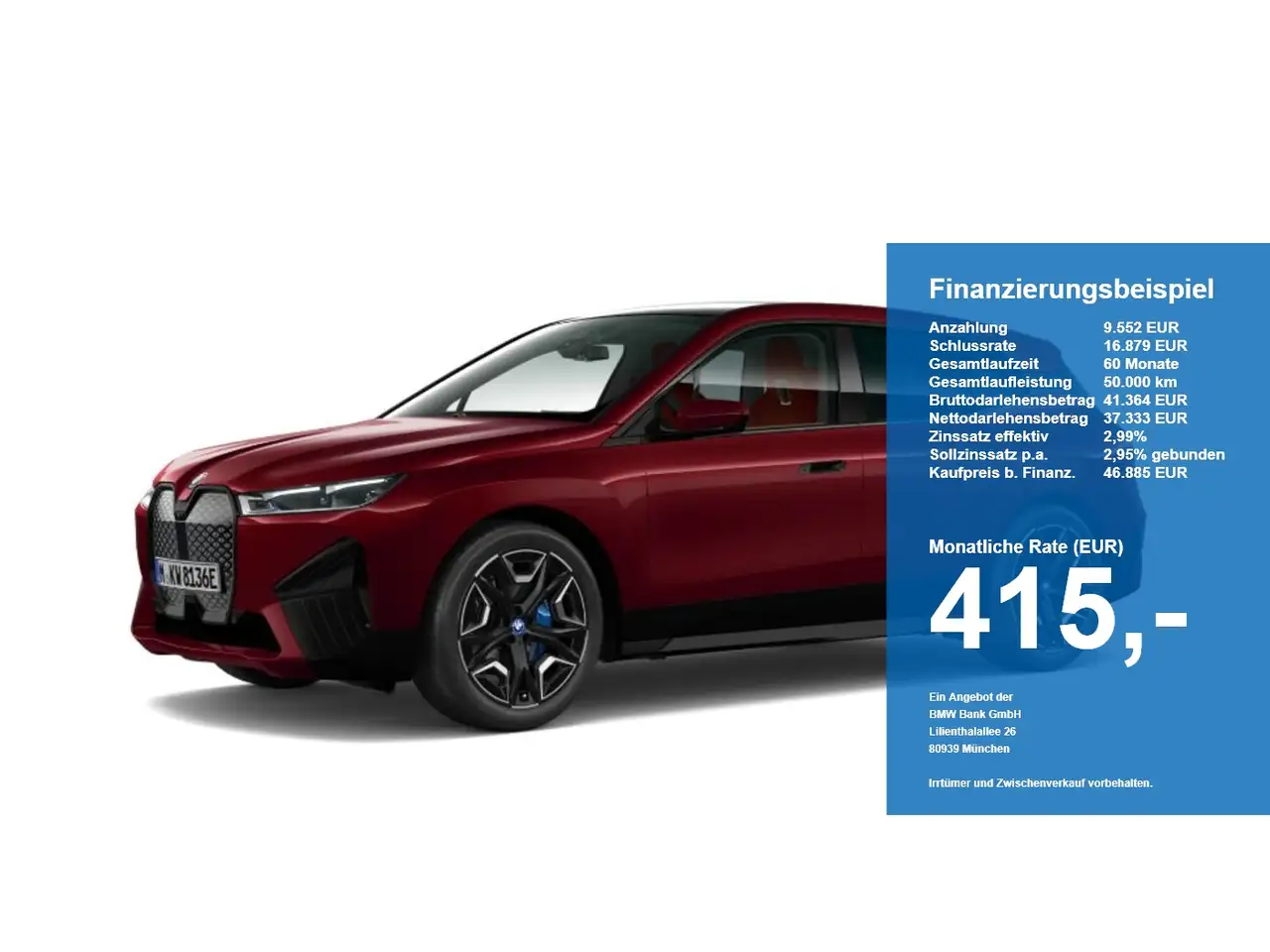 BMW iX xDrive40 Sky Lounge ACC Laser PanoSD SpurAss — photo 1 of 8