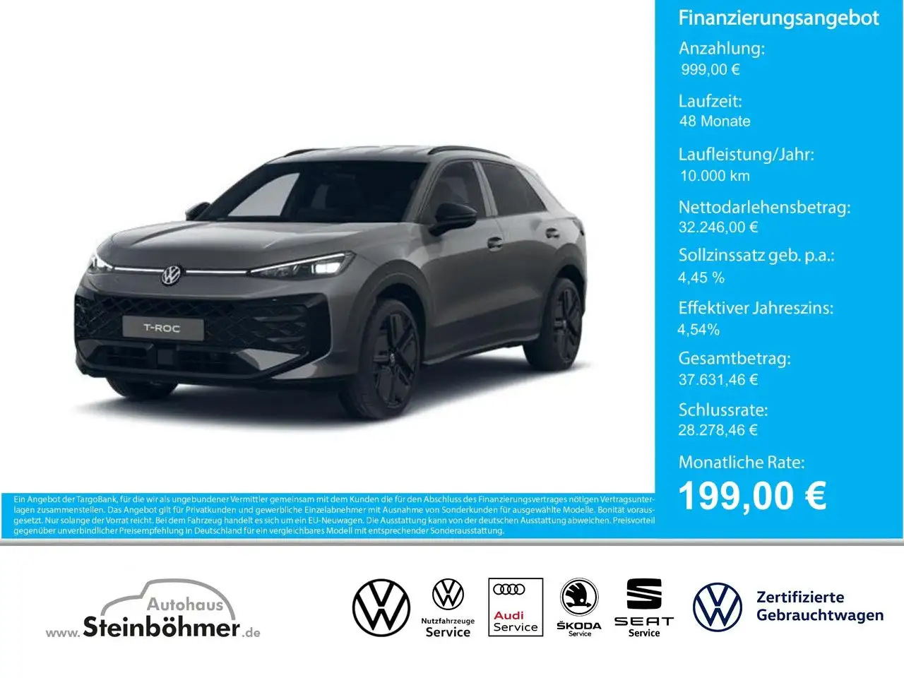 Volkswagen T-Roc R-Line 1.5eTSI DSG IQ.Light NAV AHK BlackSty — photo 1 of 6