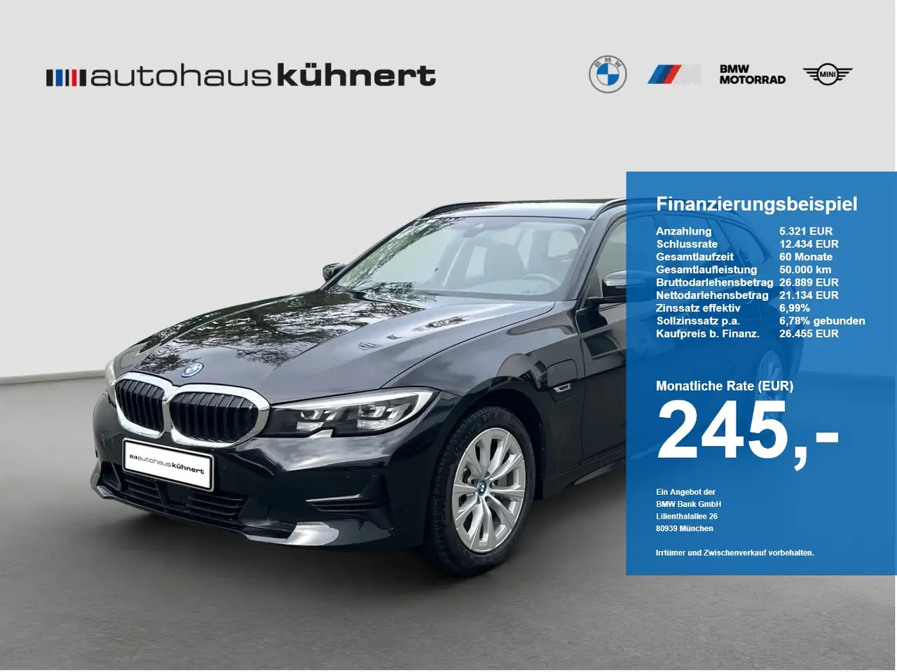 BMW 330 e Touring Advantage LED ACC StHzg HUD Hifi DAB — photo 1 of 20