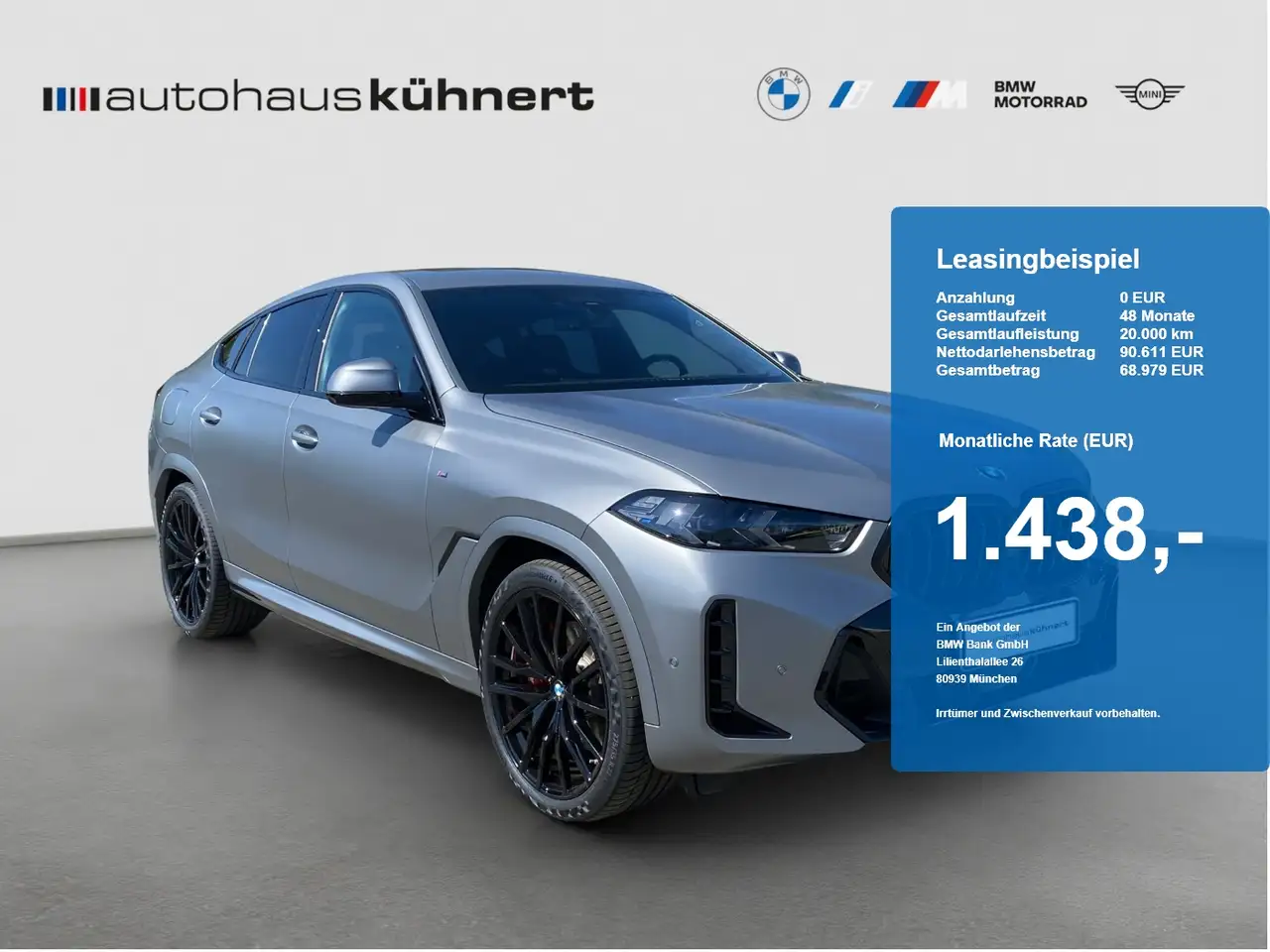 BMW X6 xDrive40d M-Sport PRO UPE: 138.240 EUR — photo 1 of 18
