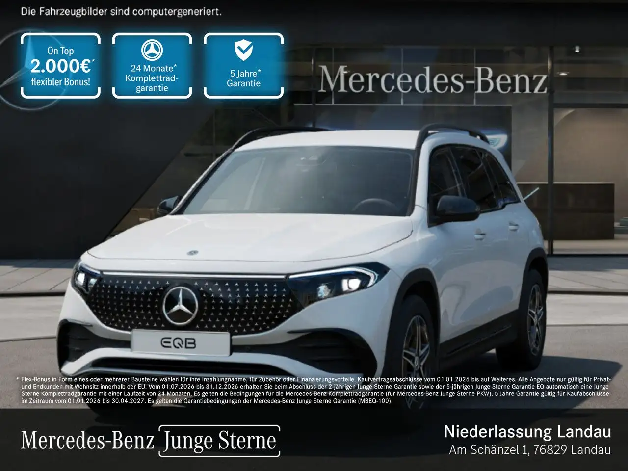 Mercedes-Benz EQB 250 AMG+NIGHT+PLUS-PAKET+AHK+KAMERA+MEMORY — photo 1 of 15