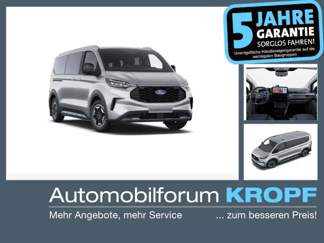 Ford Tourneo Custom Active 320 L2 MATRIX*ACC*360°*SHZ — photo 1 of 12