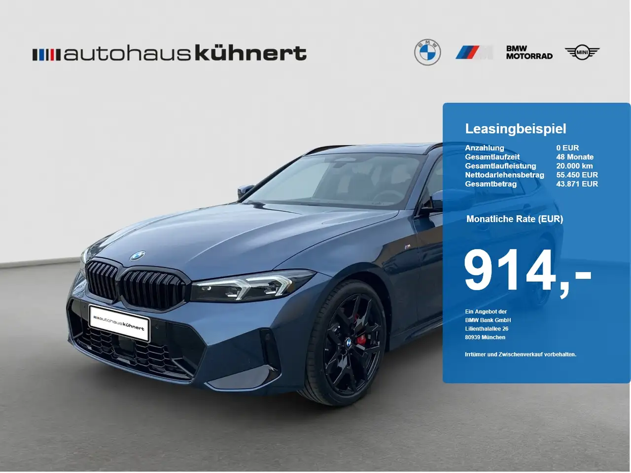 BMW 320 d xDrive Touring UPE 82.530 € M Sport PanoSD — photo 1 of 20