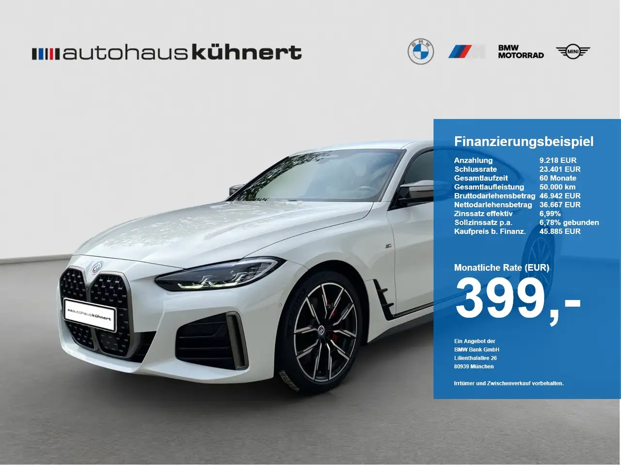 BMW M4 i xDrive Gran Coupé ACC AHK H&K HUD HERITAGE — photo 1 of 15