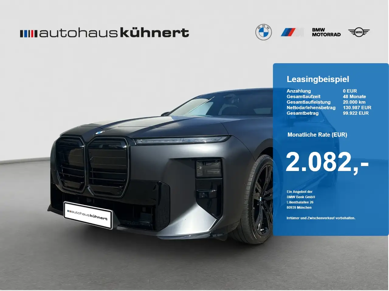 BMW i7 60 xDrive Lim M-Sport UPE: 173.430 EUR — photo 1 of 15