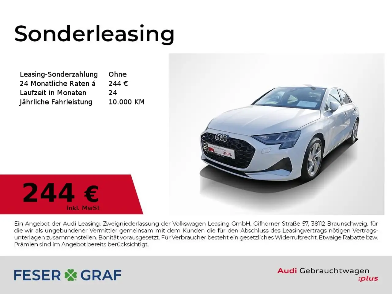 Audi A3 Lim. 35 TFSI advanced CarPlay LED PDC Sitzh. — photo 1 of 15