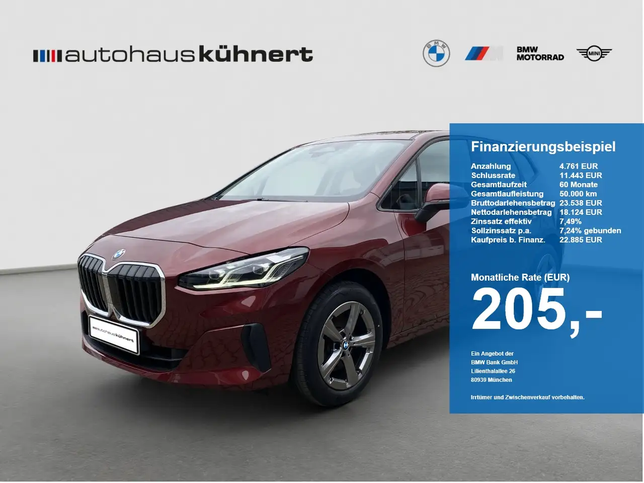 BMW 218 218i Active Tourer LED DrvAss Carplay RFK DAB — photo 1 of 20