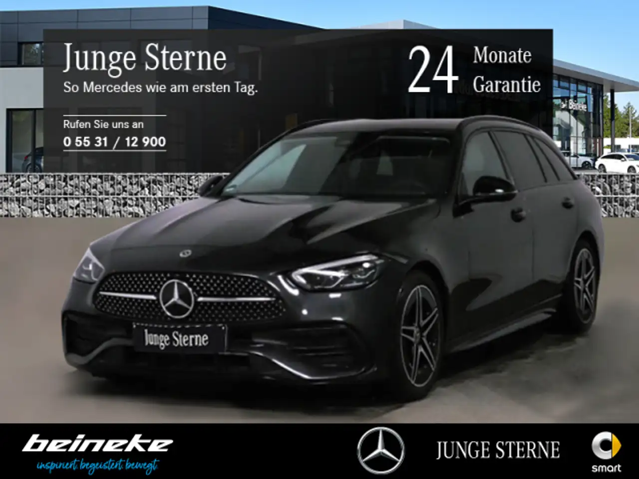 Mercedes-Benz C 200 C 200 d T AMG Night AHK LED Winter Totwinkel RFK — photo 1 of 15