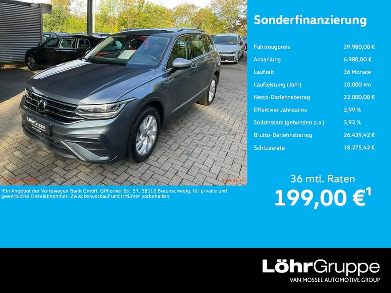 Volkswagen Tiguan Allspace 1.5 TSI DSG Life 7Sitzer, AHK, Navi., Tel., PDC... — photo 1 of 15