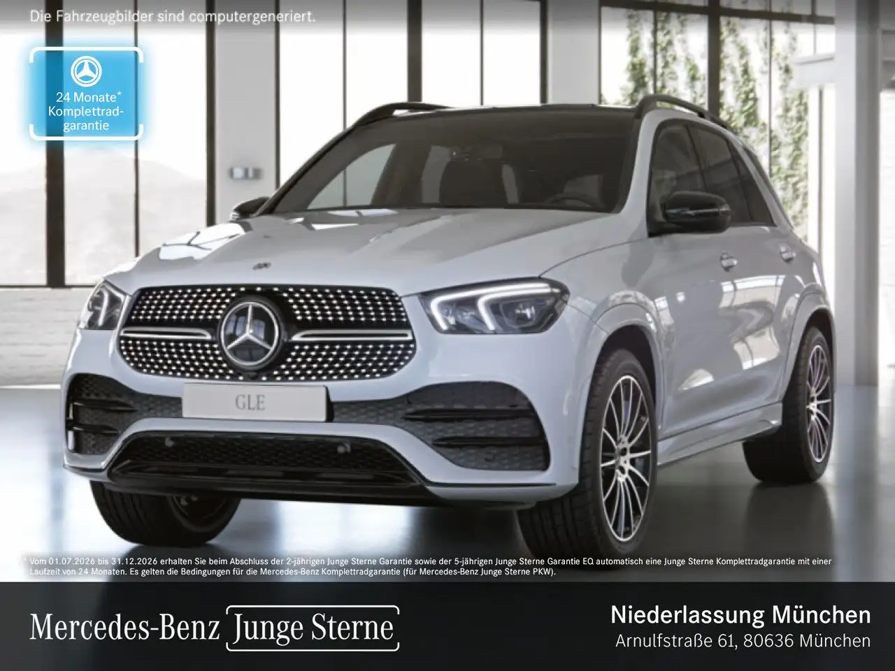 Mercedes-Benz GLE 300 d 4M AMG+NIGHT+PANO+AHK+MULTIBEAM+KAMERA — photo 1 of 15