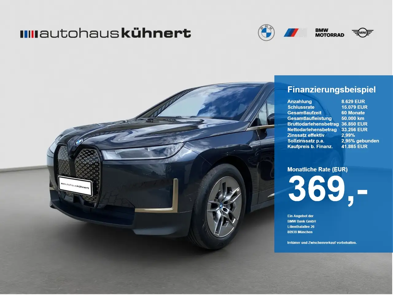BMW iX xDrive40 LED ACC SpurAss StHzg 360° H&K Navi — photo 1 of 20
