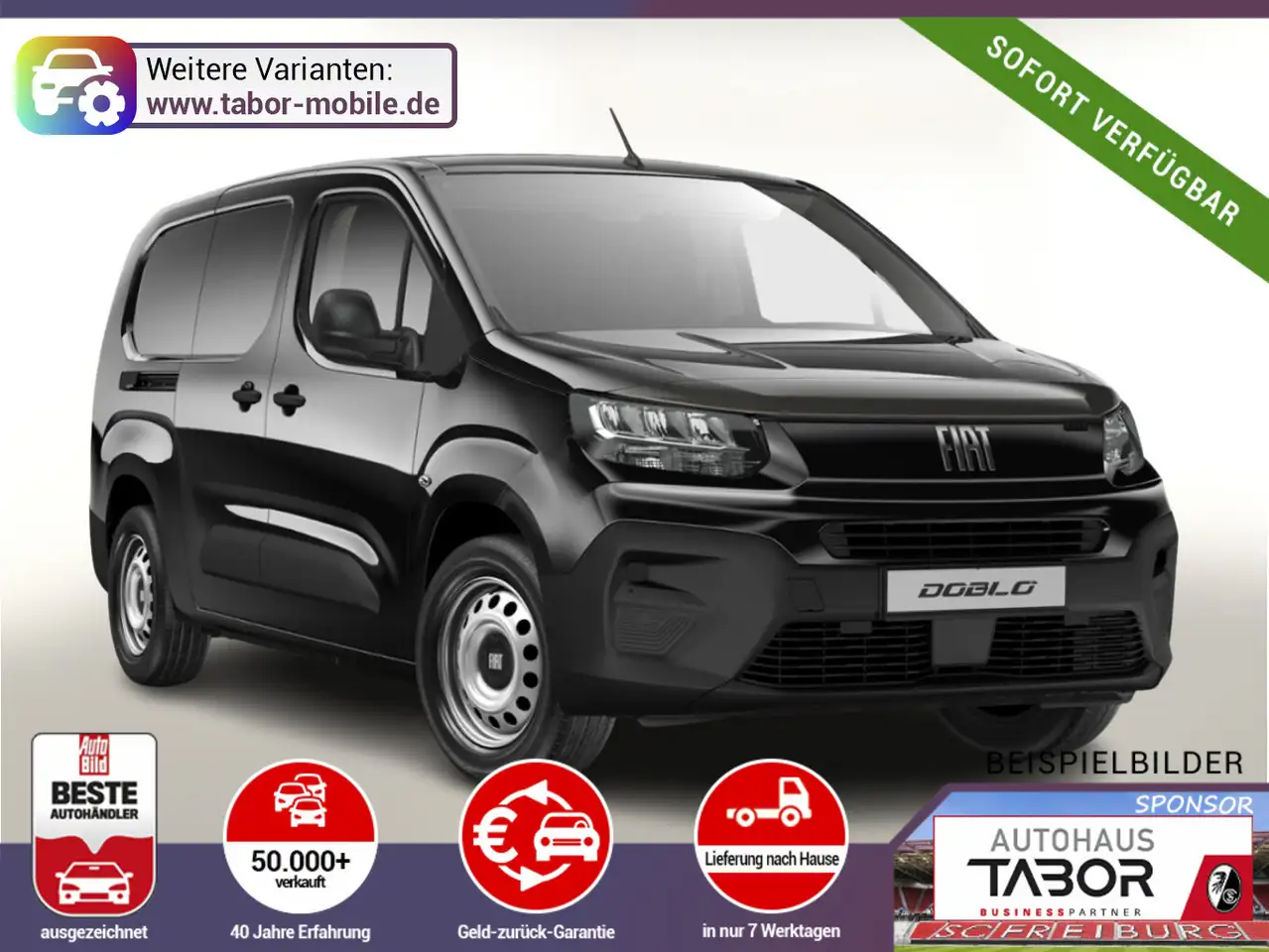 Fiat Doblo Kasten L2 AT8 2xSchiebe SHZ Kam UVP-37%* — photo 1 of 13