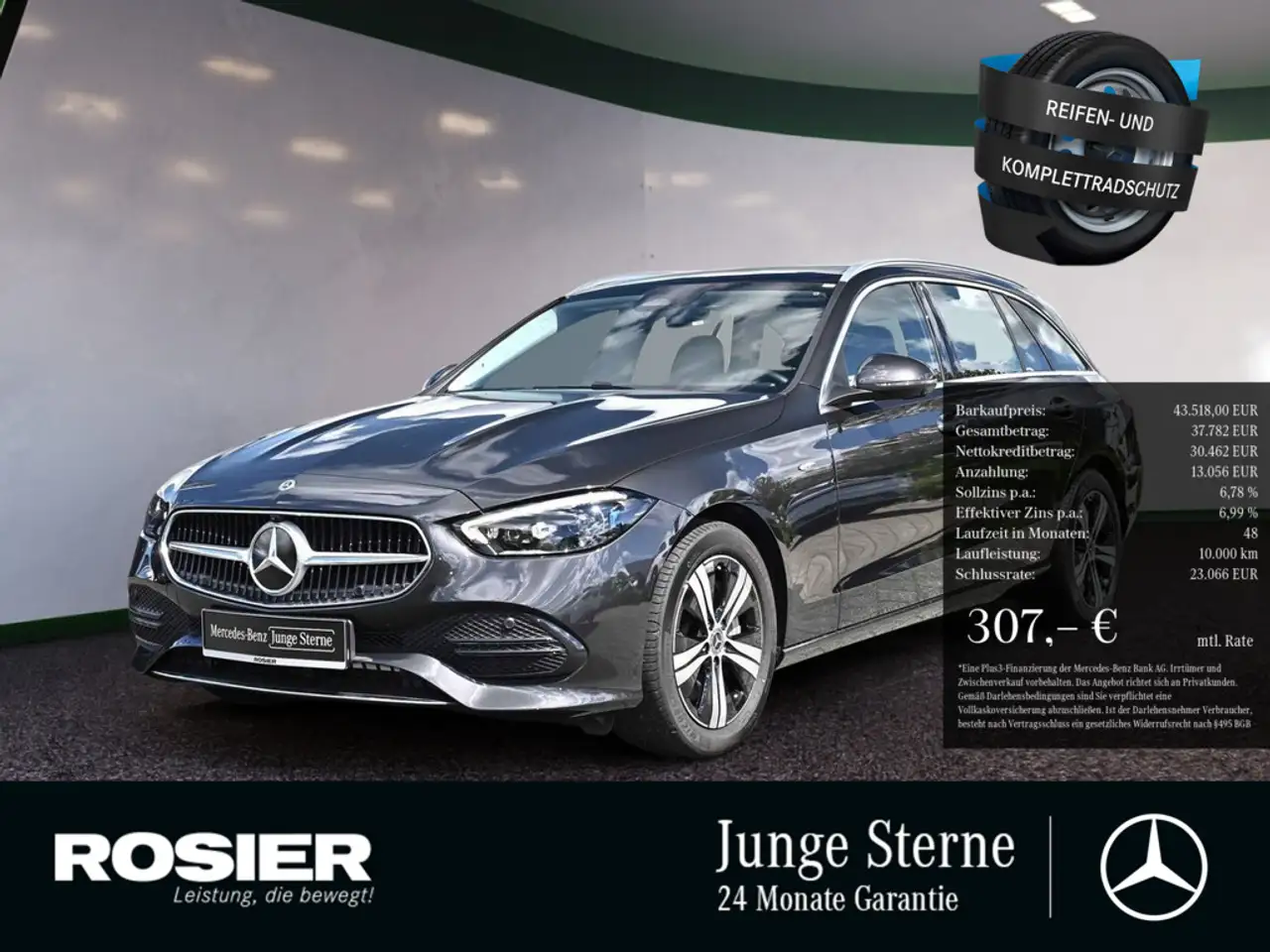 Mercedes-Benz C 300 de 4M T Avantgarde Premium+ AHK PANO BT — photo 1 of 34