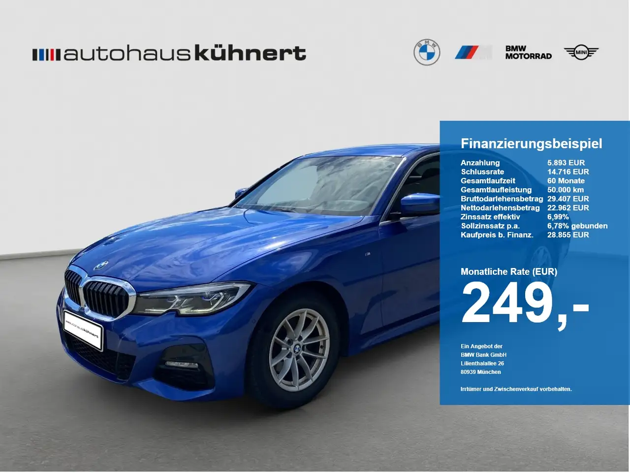 BMW 320 i Limousine ///M-Sport/Laser/DrvAss/HUD/Navi — photo 1 of 15