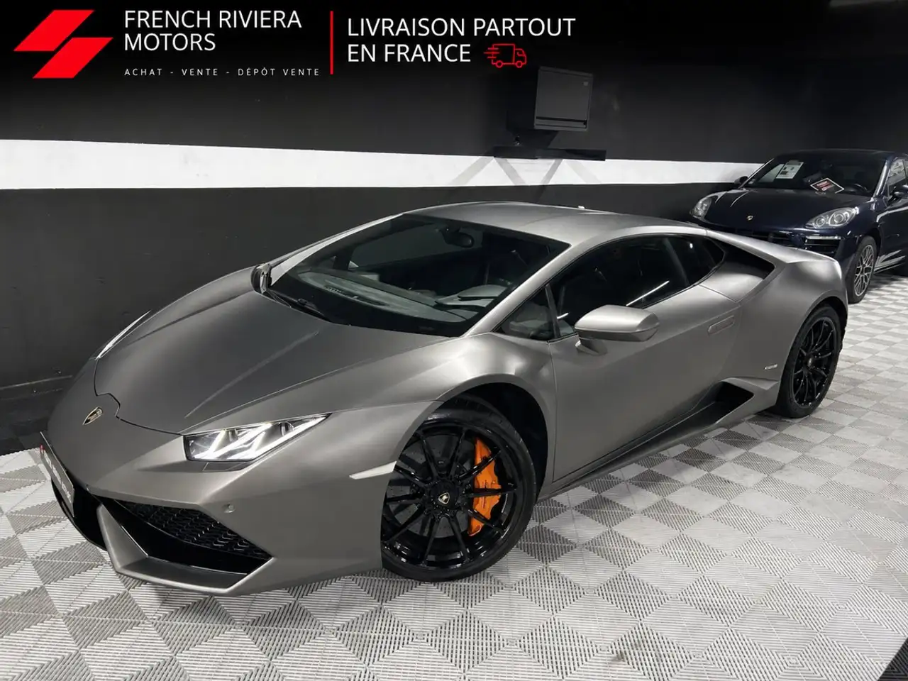 Lamborghini Huracán LP 610-4 - V10 - Grigio Titans - Sièges Carbone - 2017 -20 200 Kms- SUIVIE LAMBO — photo 1 of 38