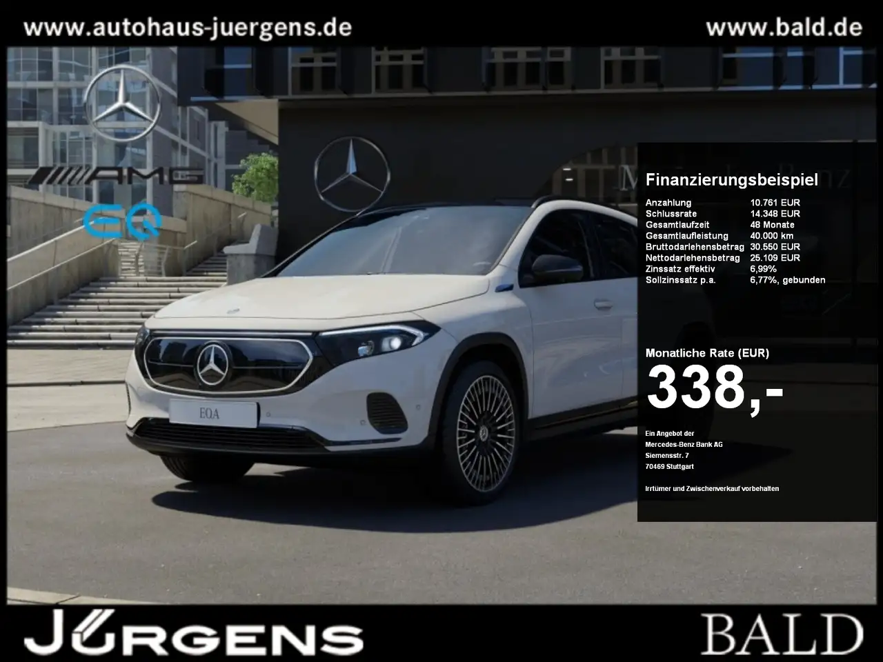 Mercedes-Benz EQA 350 4MATIC AMG-Sport+Pano+Progressive+Distr — photo 1 of 10