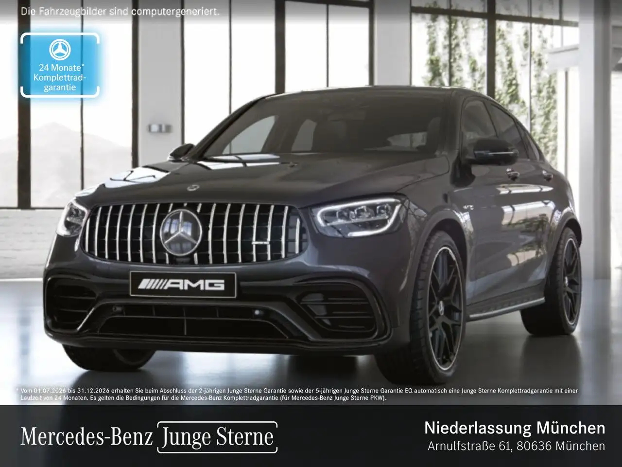Mercedes-Benz GLC 63 AMG GLC 63 Coupé 4M NIGHT+360+AHK+LED+FAHRASS+HUD+9G — photo 1 of 15