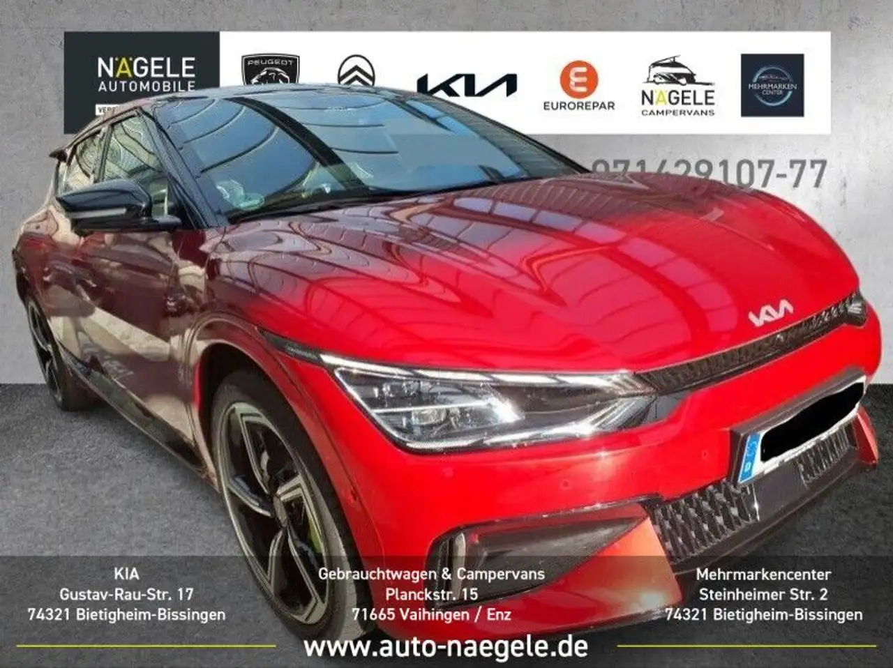 Kia EV6 GT 77,4 kWh 4WD|NAVI+360°-HUD+ACC+GLASDACH — photo 1 of 9