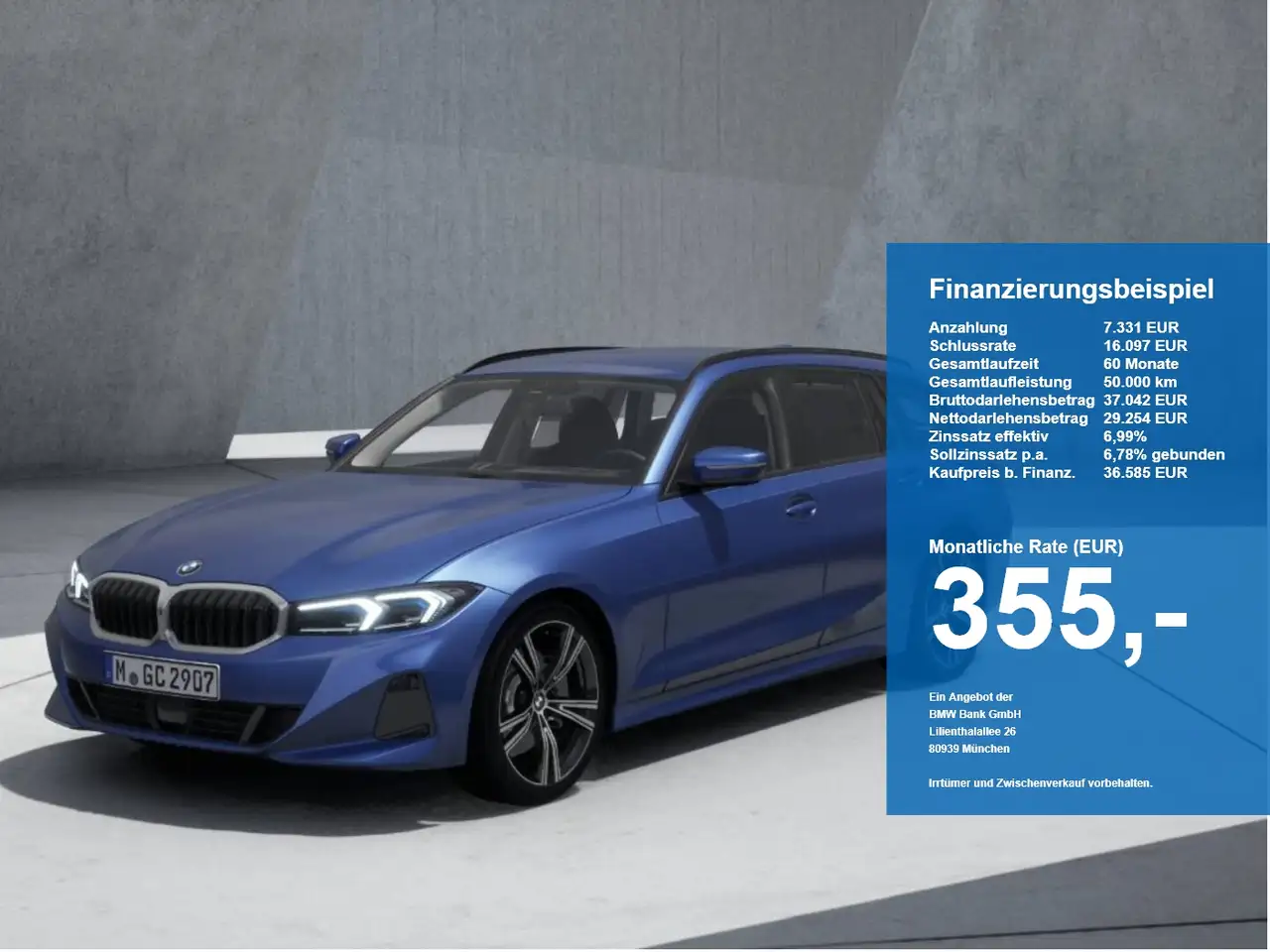 BMW 320 d xDrive Touring ACC LED SpurAss 360° HiFi Navi RF — photo 1 of 11