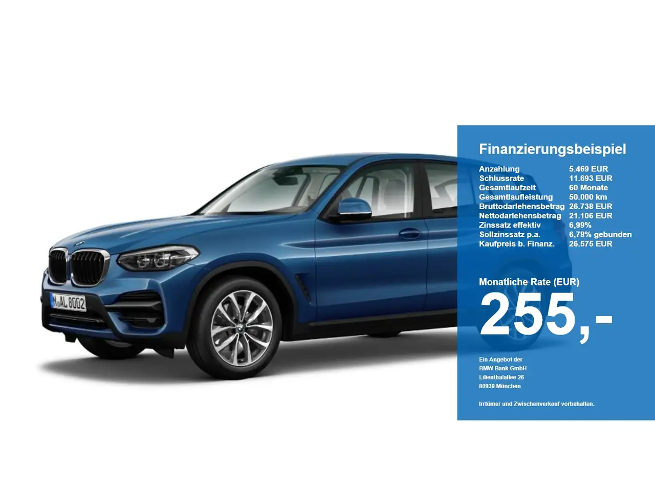 BMW X3 xDrive 20d LED DrvAss AHK HUD Navi AUT PDC — photo 1 of 6