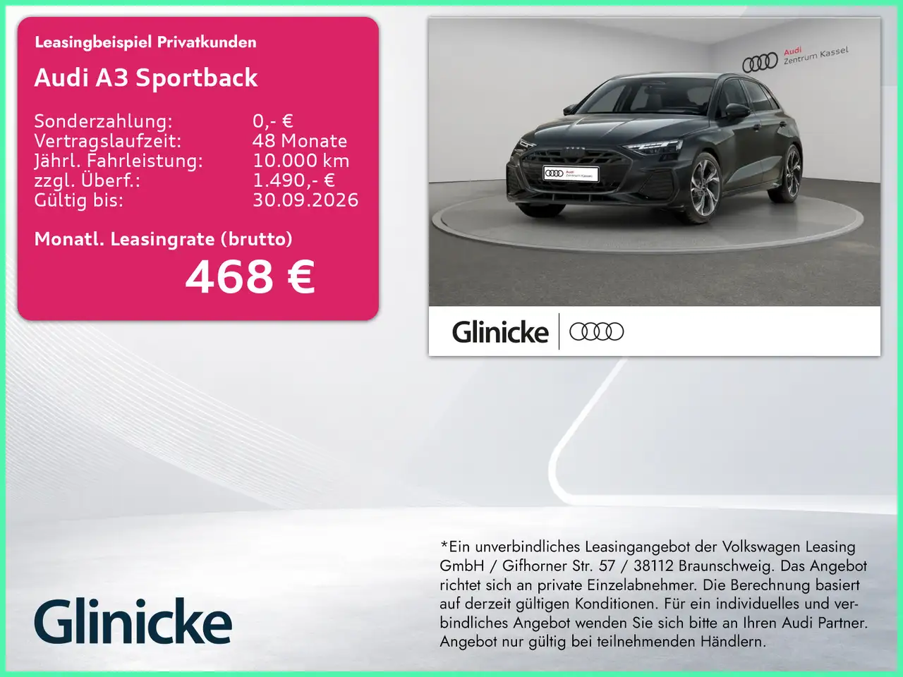 Audi A3 Sportback S line TFSI LED SONOS Kamera AHK — photo 1 of 10