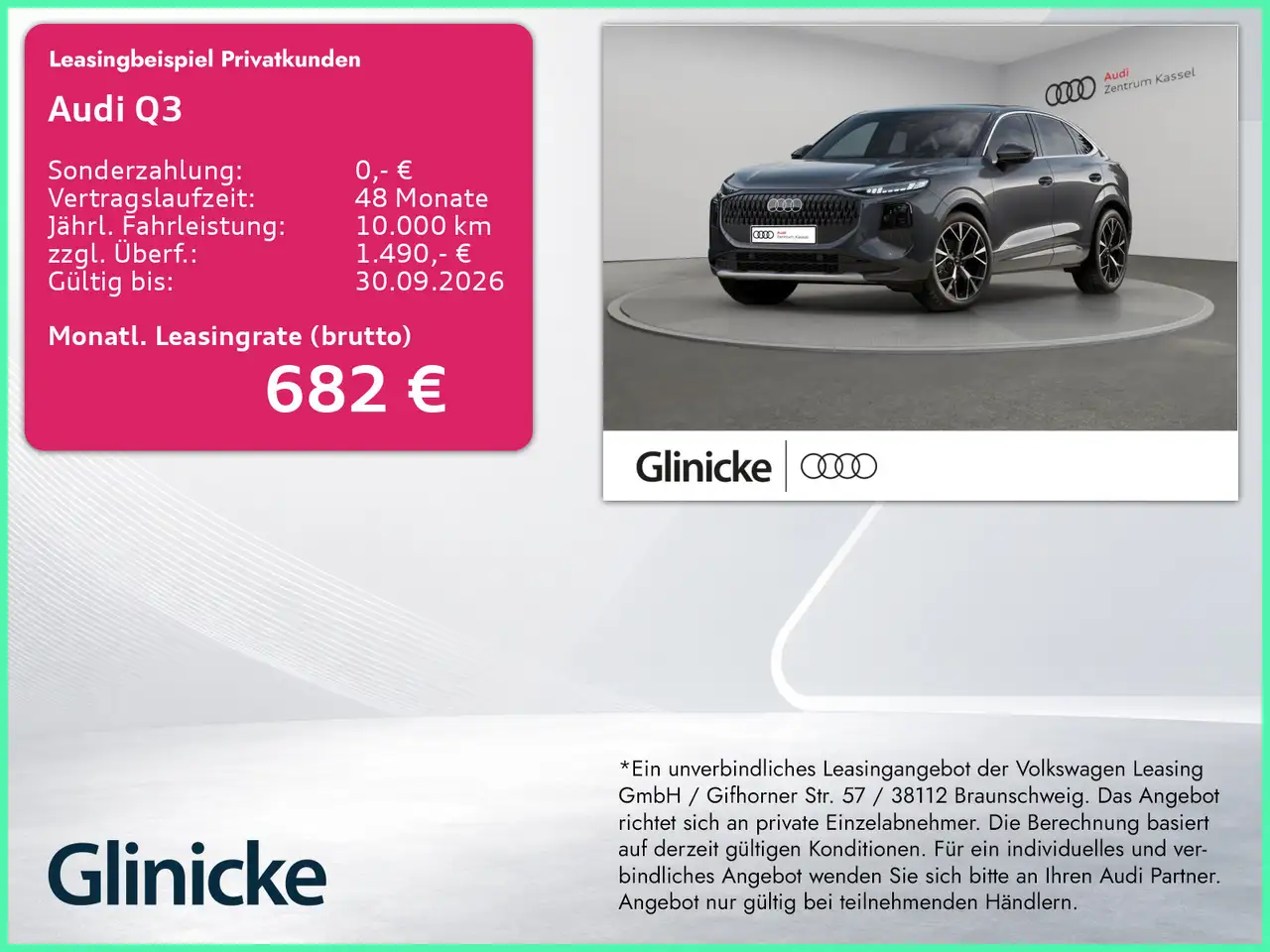 Audi Q3 SB TFSI S line LED AHK Tech+ 360° Sportsitzen — photo 1 of 10