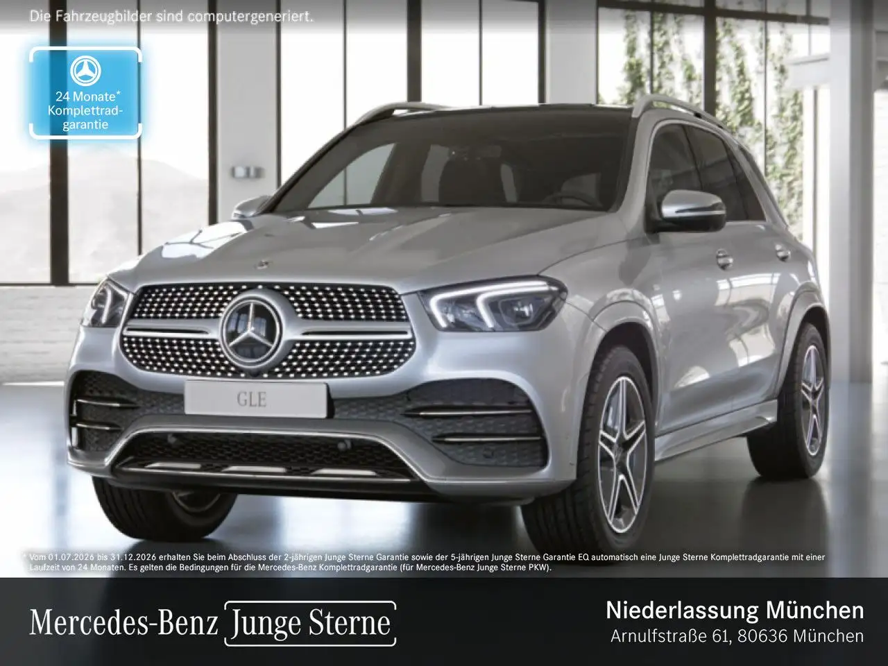 Mercedes-Benz GLE 350 de 4M AMG+PANO+360+AHK+MULTIBEAM+FAHRASS — photo 1 of 15