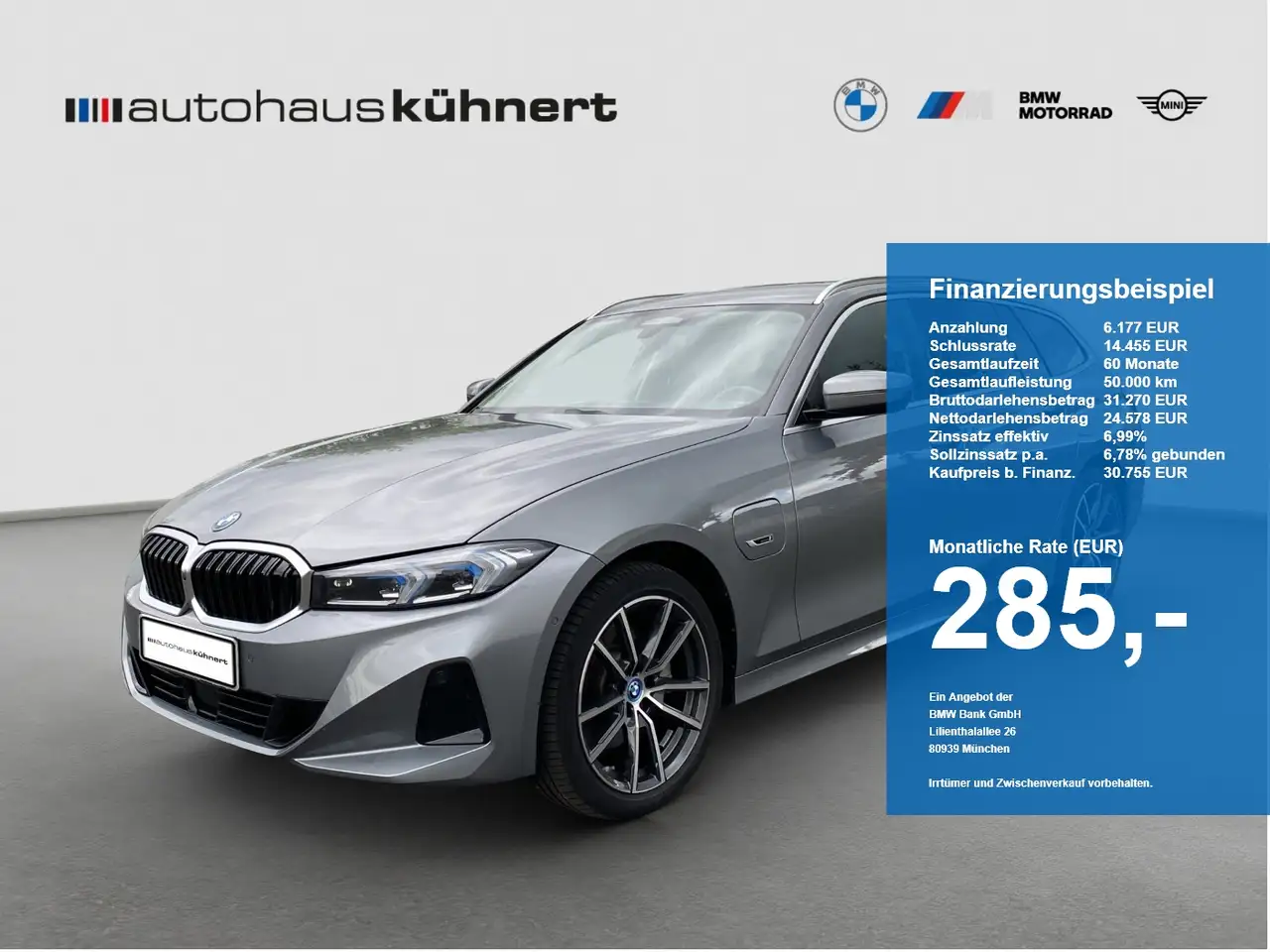BMW 330 e Touring ACC LED SpurAss 360° AHK HiFi Navi — photo 1 of 20