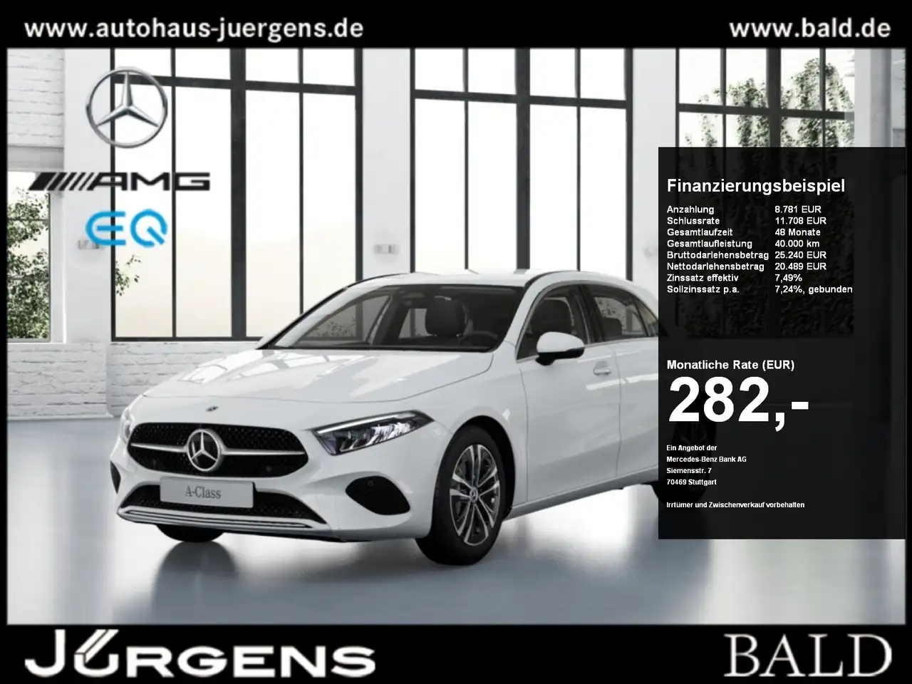 Mercedes-Benz A 200 Progressive+Ambiente+Cam+LED+Navi+Wide — photo 1 of 10
