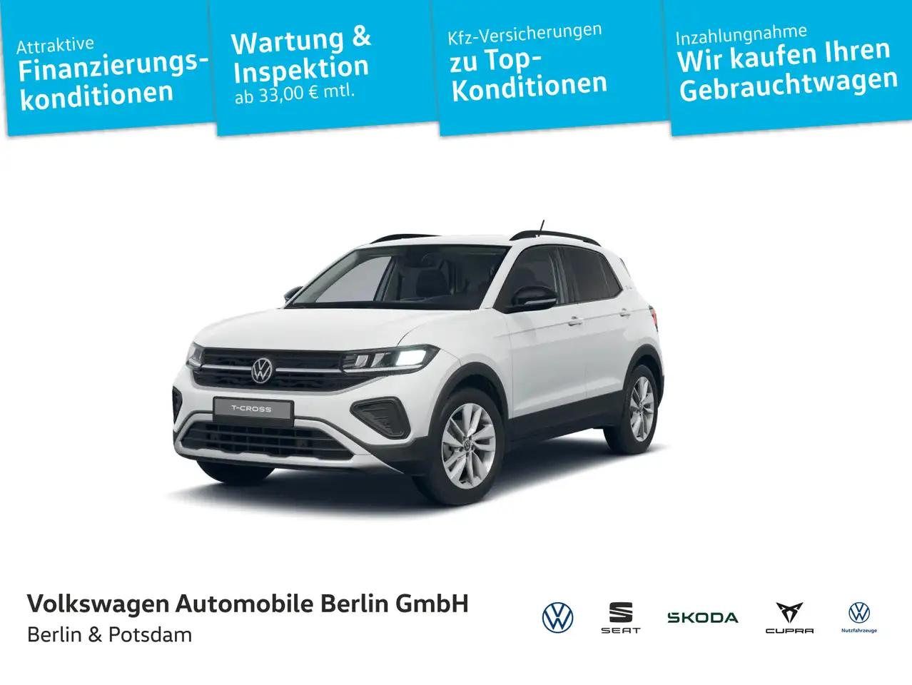 Volkswagen T-Cross 1.0 TSI DSG Goal Klima ACC APP SHZ PDC — photo 1 of 11
