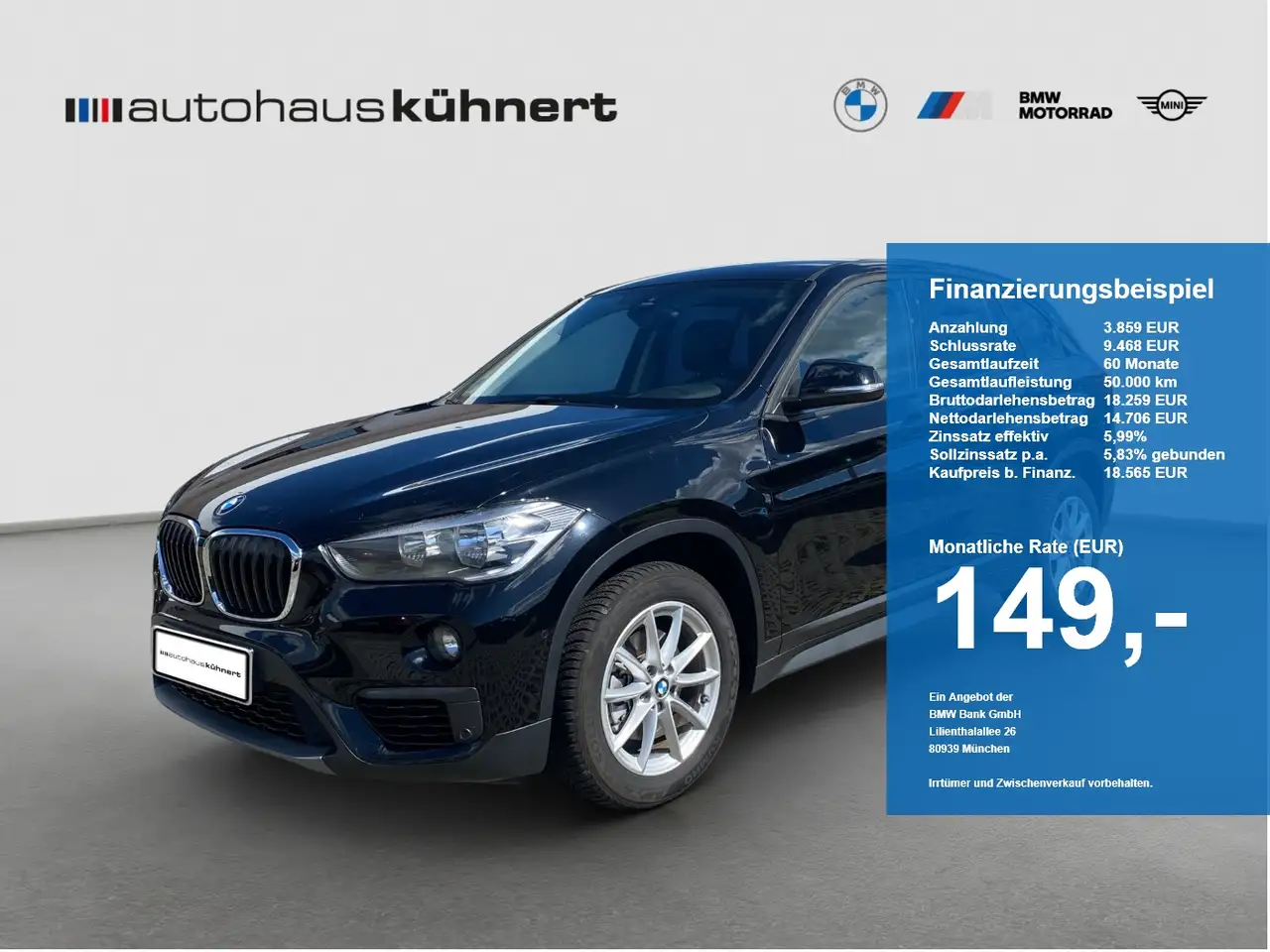 BMW X1 sDrive18i Navi ParkAss AUT PDC — photo 1 of 15