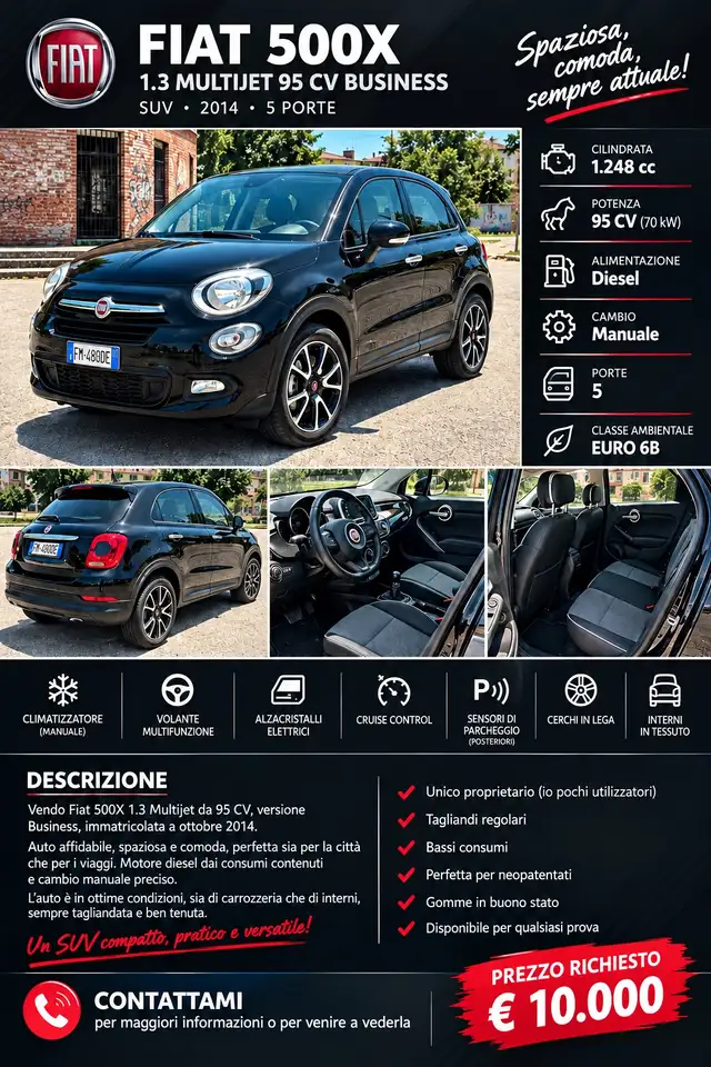 Fiat 500X Business — photo 1 of 2