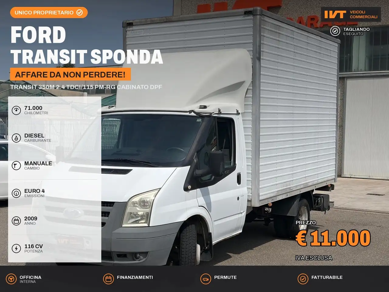 Ford Transit 350M 2.4 TDCi/115 PM-RG Cabinato DPF — photo 1 of 11