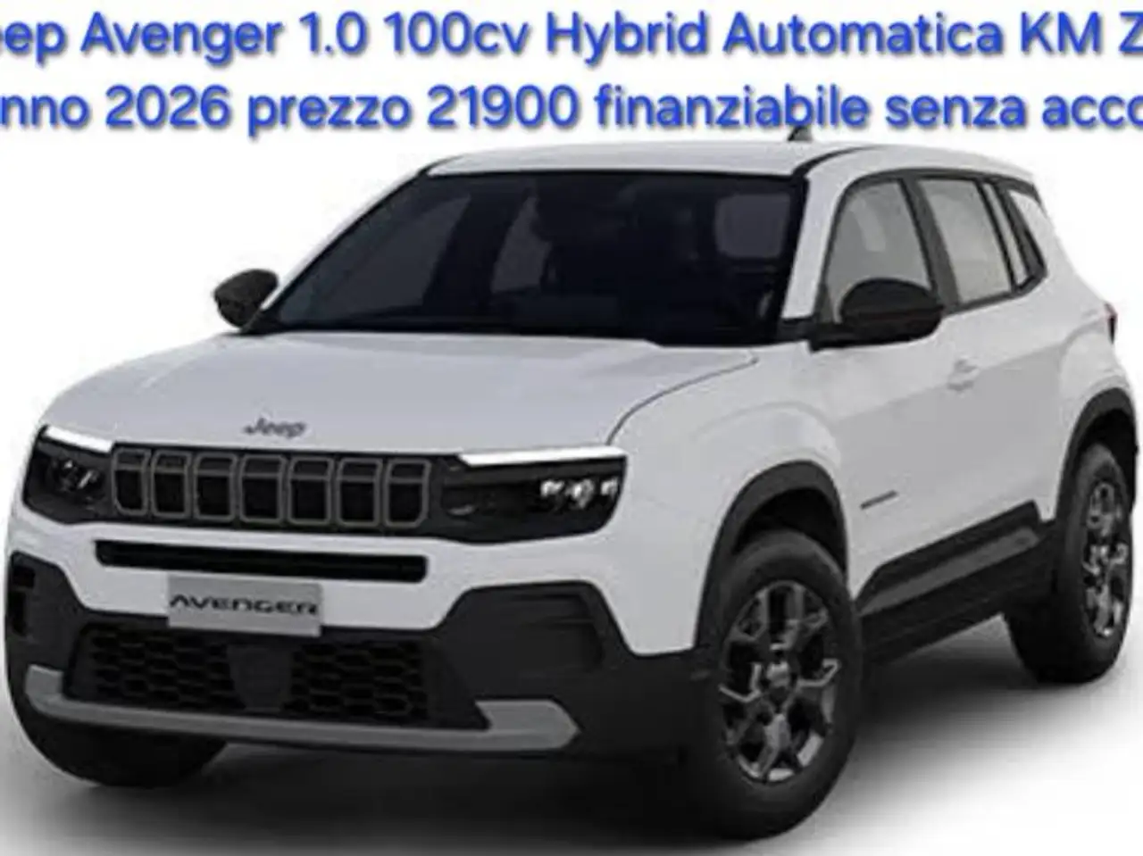 Jeep Avenger 1.2 turbo mhev Longitude km zero a € 312 mese — photo 1 of 2