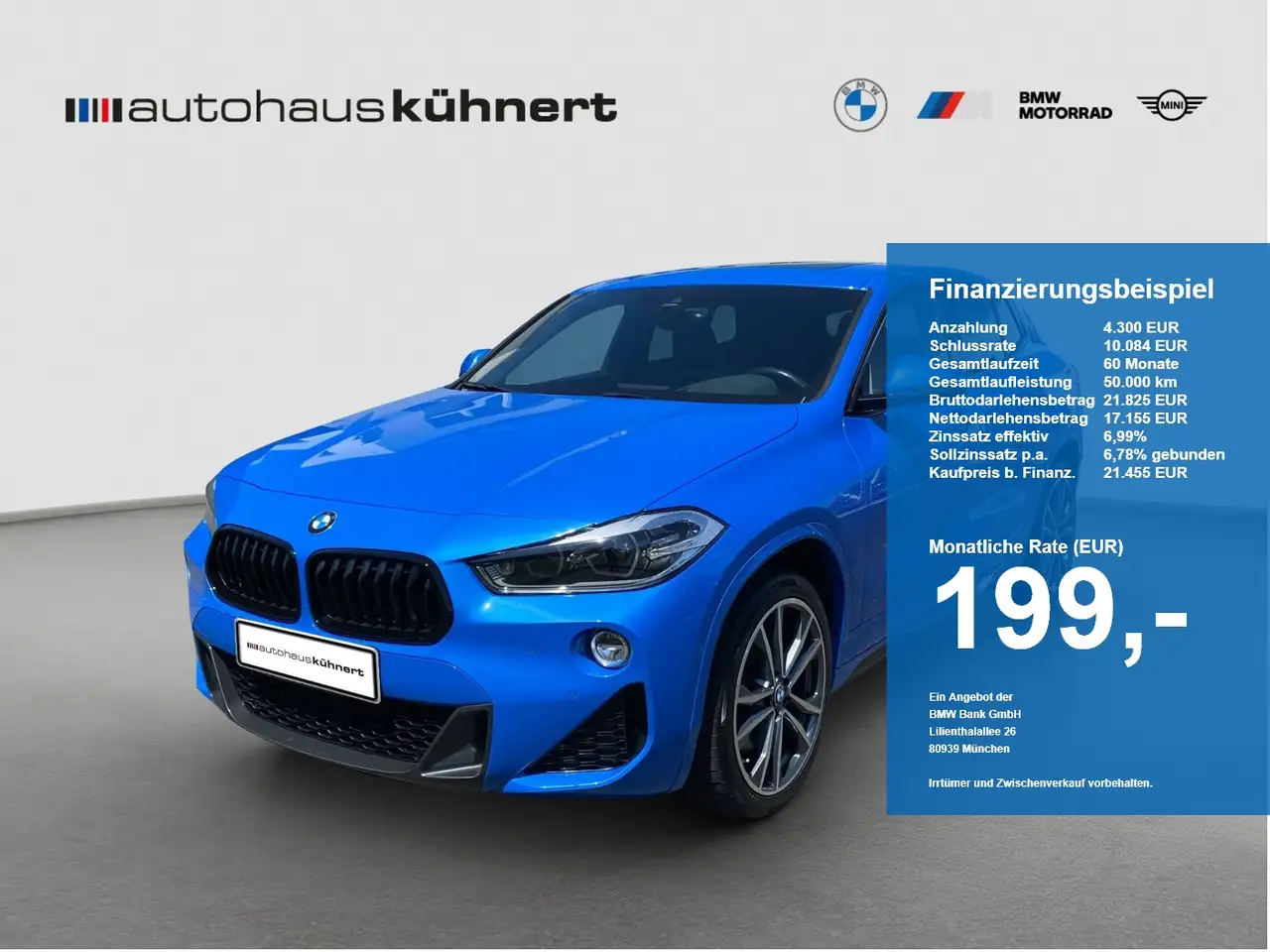 BMW X2 xDrive25d ///M-Sport LED PanoSD SpurAss HUD — photo 1 of 20