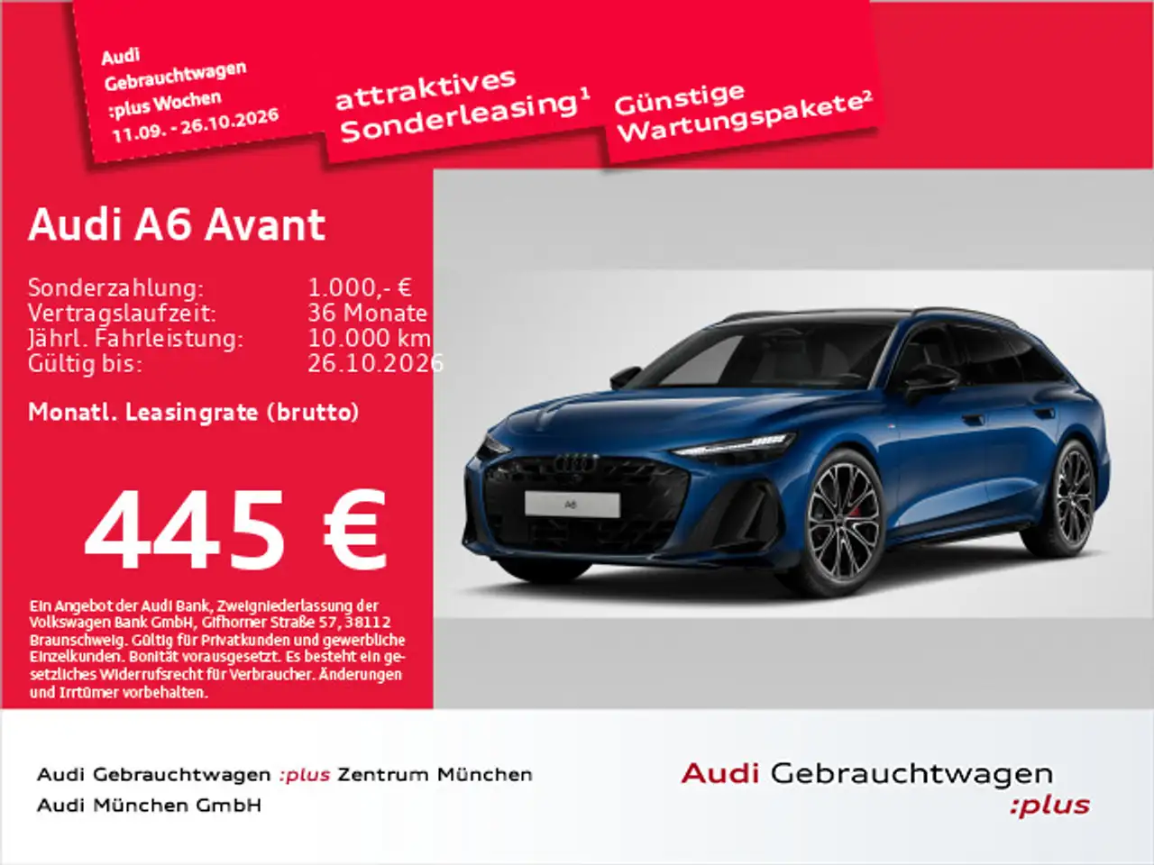 Audi A6 NEU TFSI qu. S tronic S line Pano/Allra — photo 1 of 15