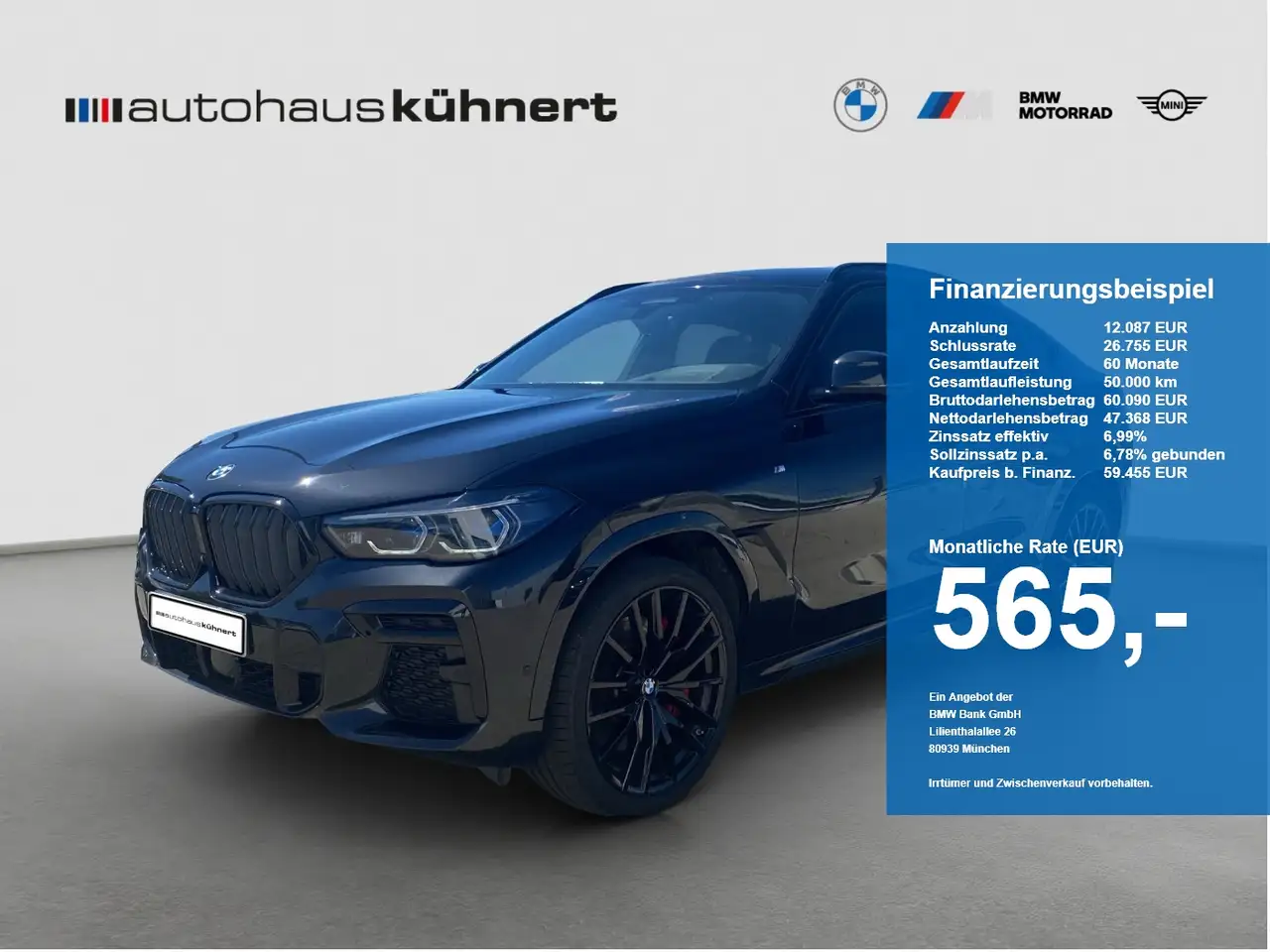 BMW X6 xDrive40d M-Sport ACC Laser SpurAss AHK — photo 1 of 15