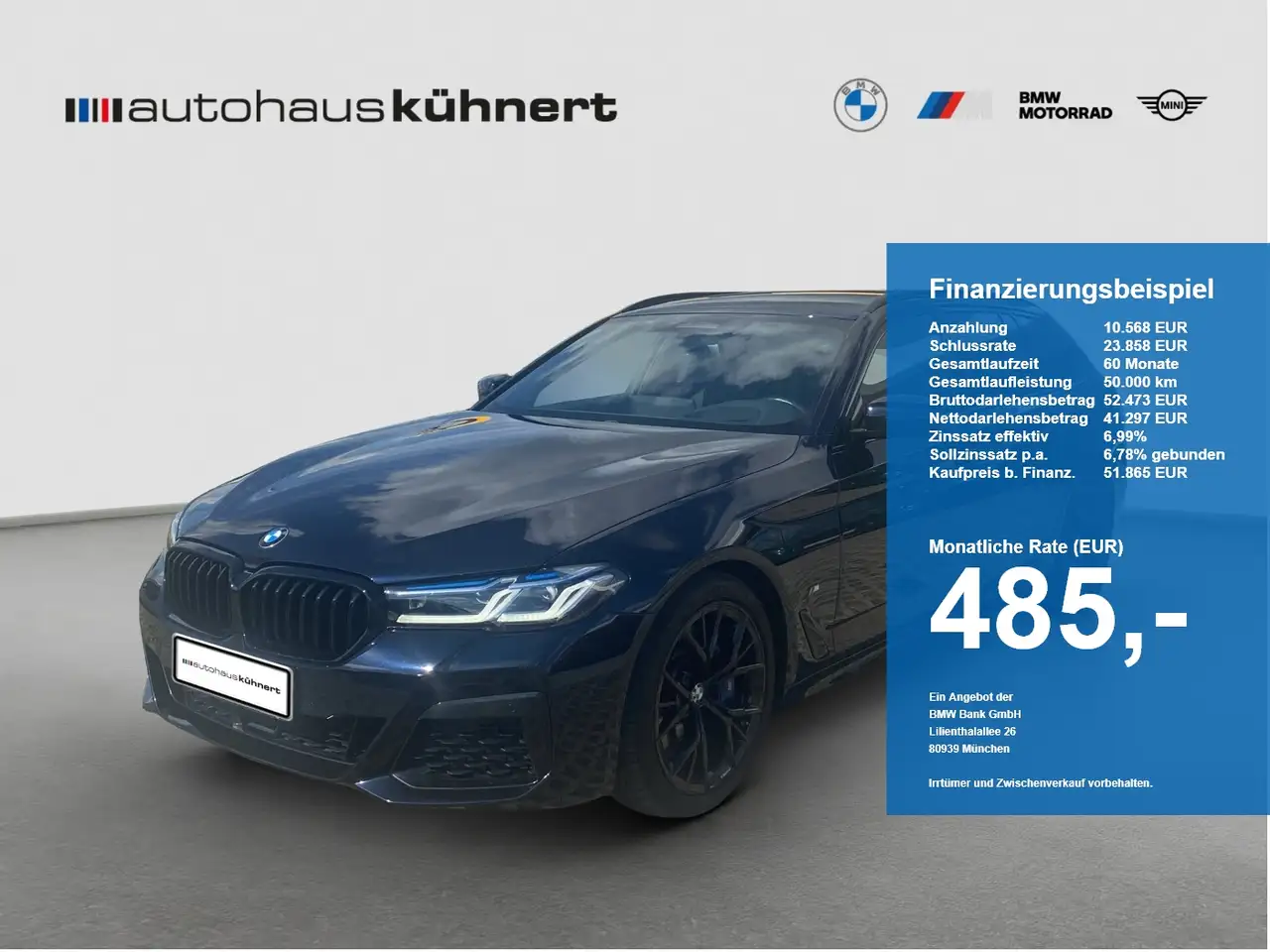 BMW 540 d xDrive Touring M-Sport ACC Laser Luftfed. — photo 1 of 15