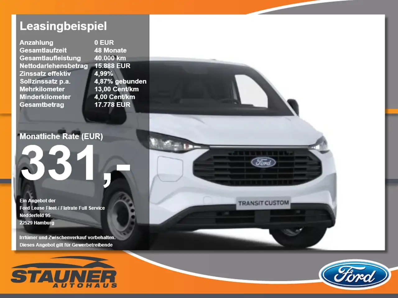 Ford Transit Custom Kasten 320L1 Trend PHEV AHK 0% Fin — photo 1 of 2